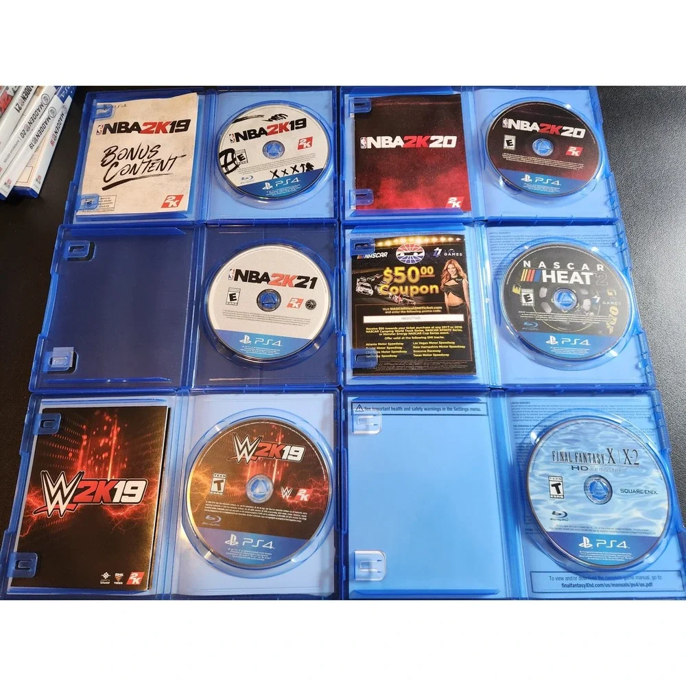 PS4 Game Lot 17 Games Red Dead Redemption 2 Madden NBA 2K Mortal Kombat XL PS4
